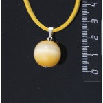 Кулон из селенита, шарик 14-16мм