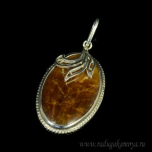 Кулон тигровый глаз овал 25*43мм. Кулон тигровый глаз овал 25*43мм.