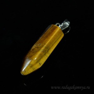 Кулон из тигрового глаза кристалл 8*25мм