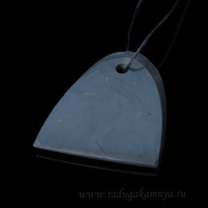 Кулон из шунгита на шнурке, купол