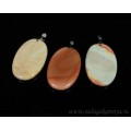 Кулон из яшмы уральской овал 35*55мм.