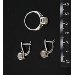 Кольцо и серьги с лабрадоритом