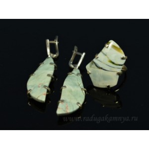 Кольцо и серьги с яшмой