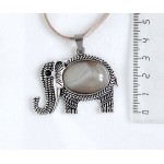 Кулон из агата кофейного (тонировка) 