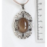 Кулон из агата кофейного (тонировка) 