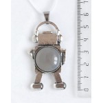 Кулон из агата серого 