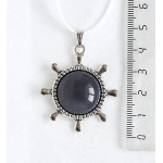 Кулон из агата серого 