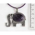 Кулон из аметиста "слон", овал 25х18мм