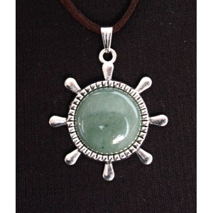 Кулон из кварца зеленого 