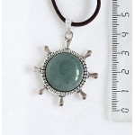 Кулон из кварца зеленого 