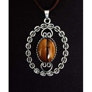 Кулон из тигрового глаза 