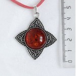 Кулон из янтаря (переплавленый) 