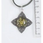 Кулон из янтаря (переплавленый) 