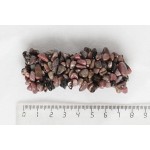 Браслет из родонита, галтовка, длина 16-17см