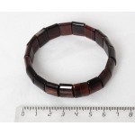 Браслет из бычьего глаза, плоские прямоугольные сегменты