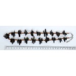 Колье из бронзита, "иголочки"+хрусталь