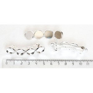 Основа для заколки-автомата, 48мм, 4 сеттинга, круг 12мм