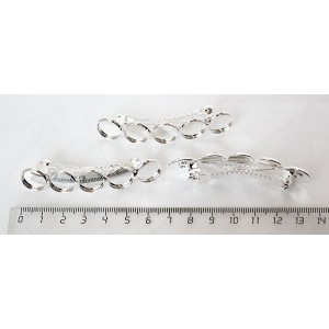 Основа для заколки-автомата, 68мм, 5 сеттингов, круг 12мм