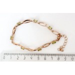 Браслет из хризолита (светлый) "легкий"