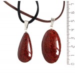 Кулон из анальцимолита, разные формы