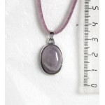 Кулон из аметиста, простой овал 18х13мм