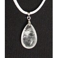 Кулон из горного хрусталя, капля 22х15мм