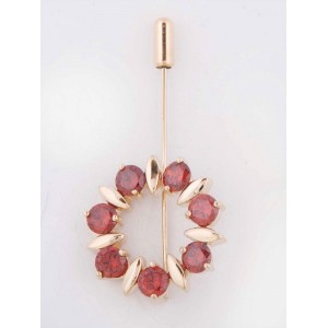 Брошь с гранатом "неделя"