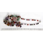 Колье из аметиста и самоцветов объемное