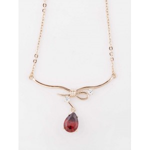 Колье с гранатом "аврора"