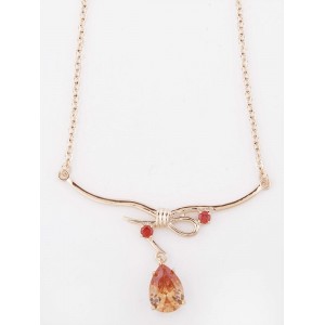 Колье с разноцветными фианитами "аврора"