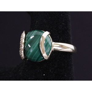 Кольцо с малахитом "Элана"