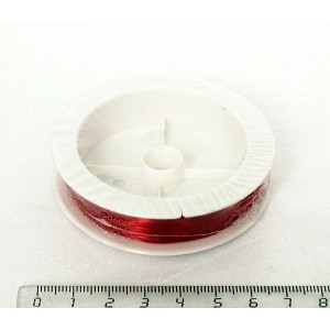 Леска для бисеропл. нейлон, d 0.3 мм, 100 м, красный