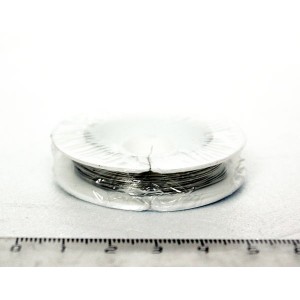 Проволока для бисера  металл d 0.4 мм 10 м ±0.5 м цвет серебро