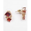 Серьги с гранатом "Элизабет"