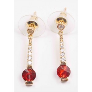 Серьги с гранатом "слеза Афродиты"