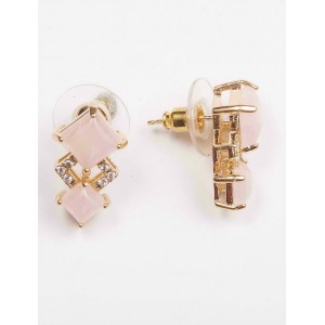 Серьги с розовым кварцем "Элизабет" Серьги с розовым кварцем "Элизабет"