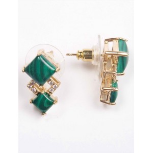 Серьги с малахитом "Элизабет"