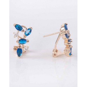 Серьги из шпинели "искристые лепестки"