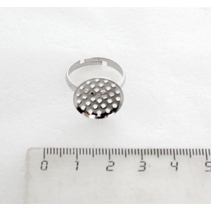 Заготовки для кольца d 16мм 30 отверстий цвет ант. серебро