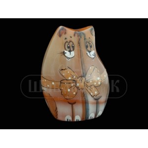 Фигурка "Коты влюбленные" из селенита 70*50*30 мм Фигурка "Коты влюбленные" из селенита 70*50*30 мм