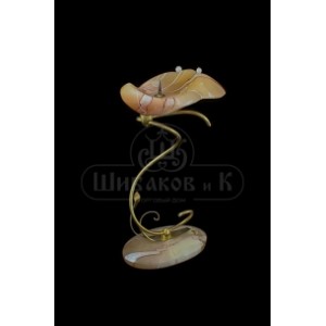 Подсвечник "Ракушка" из селенита 90*55*175 мм