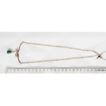 Колье с малахитом "аврора"