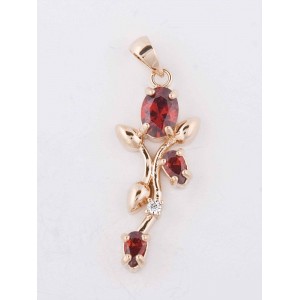 Кулон из граната "тюльпан"