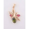 Кулон из фианита микс "лесная мелодия"