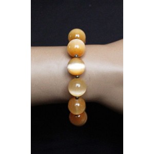 Браслет из селенита, шарик