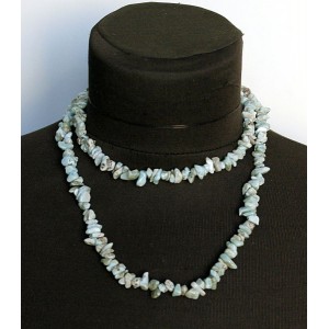 Бусы из ларимара, 84см