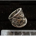 C925 Кольцо ажурное, 6.2г, оксидирование