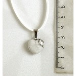 Кулон из камня каулит, сердечко