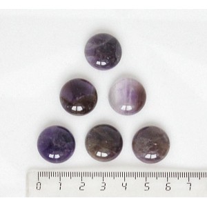 Аметист кабошон круг 18мм