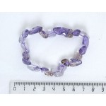 Браслет из аметрина, овалы 7-11мм